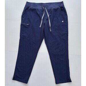 FIGS Women’s XXL Yola Yoga Scrub Pants Navy Medical Nurse Technical Collection